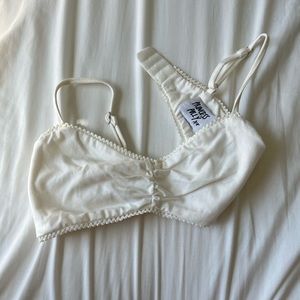 Princess Polly bralette white size 2